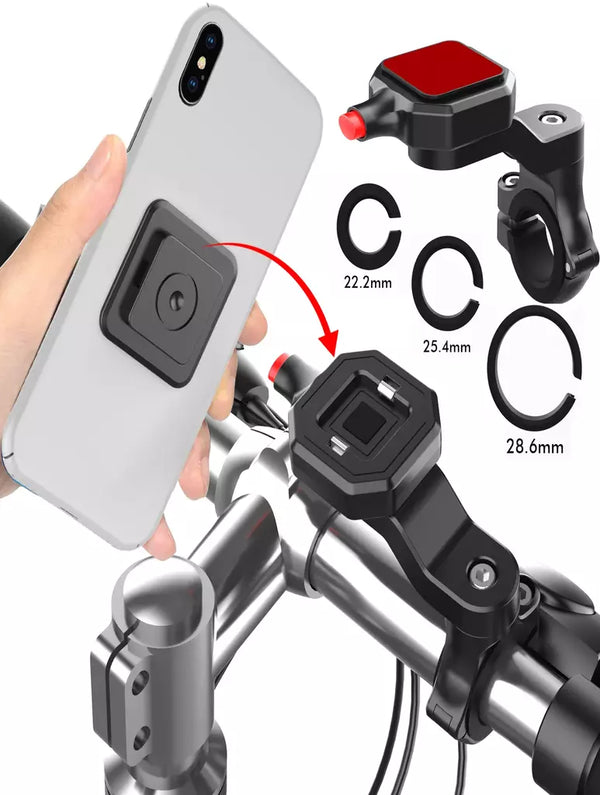 Rebuneo Universal Motorcykelstyreshållare för Alla Mobiltelefoner