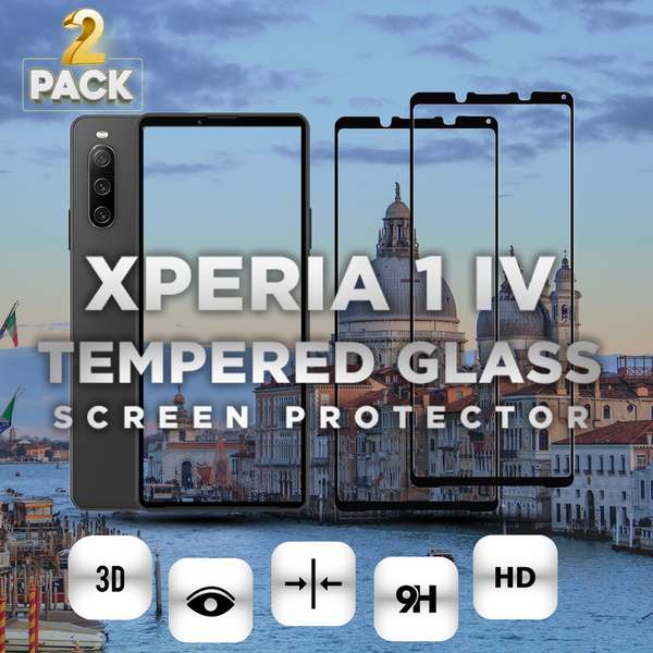 2-Pack Sony Xperia 1 IV - Härdat glas 9H - Super Kvalitet 3D