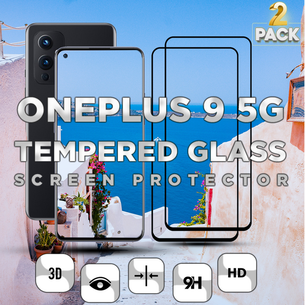 2-Pack OnePlus 9 - Härdat Glas 9H - Super kvalitet 3D Skärmskydd