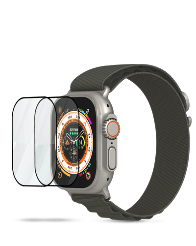 iPhone Apple Watch Ultra Skärmskydd - Härdat Glas (2-pack)