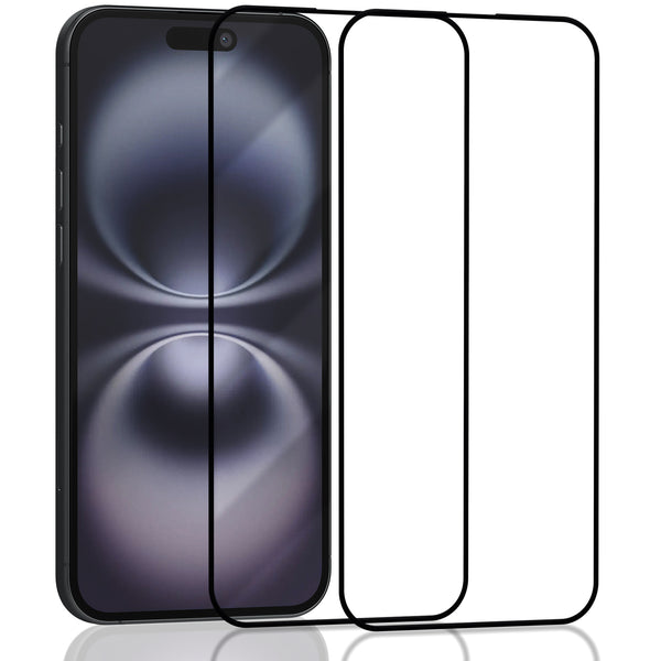 2-Pack Iphone 16 Skärmskydd - Härdat Glas 9H - Super kvalitet 3D