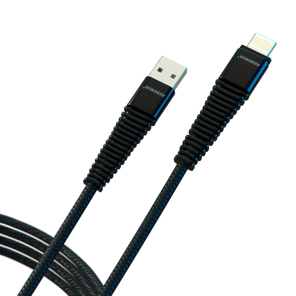 USB-C till iPhone Snabbladdare - 3M Svart Nylonkabel