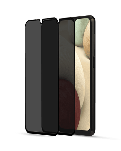 Samsung Galaxy A12 Privacy Skärmskydd - Härdat Glas (2-pack)