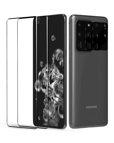 Samsung Galaxy S20 Ultra - Skärmskydd & Linsskydd (2-pack)